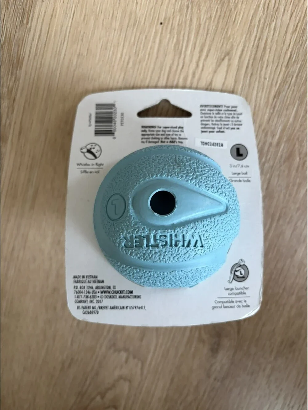 Chuckit! Dog Fetch Toy WHISTLER BALL Noisy Play Fits Launcher Large NEW